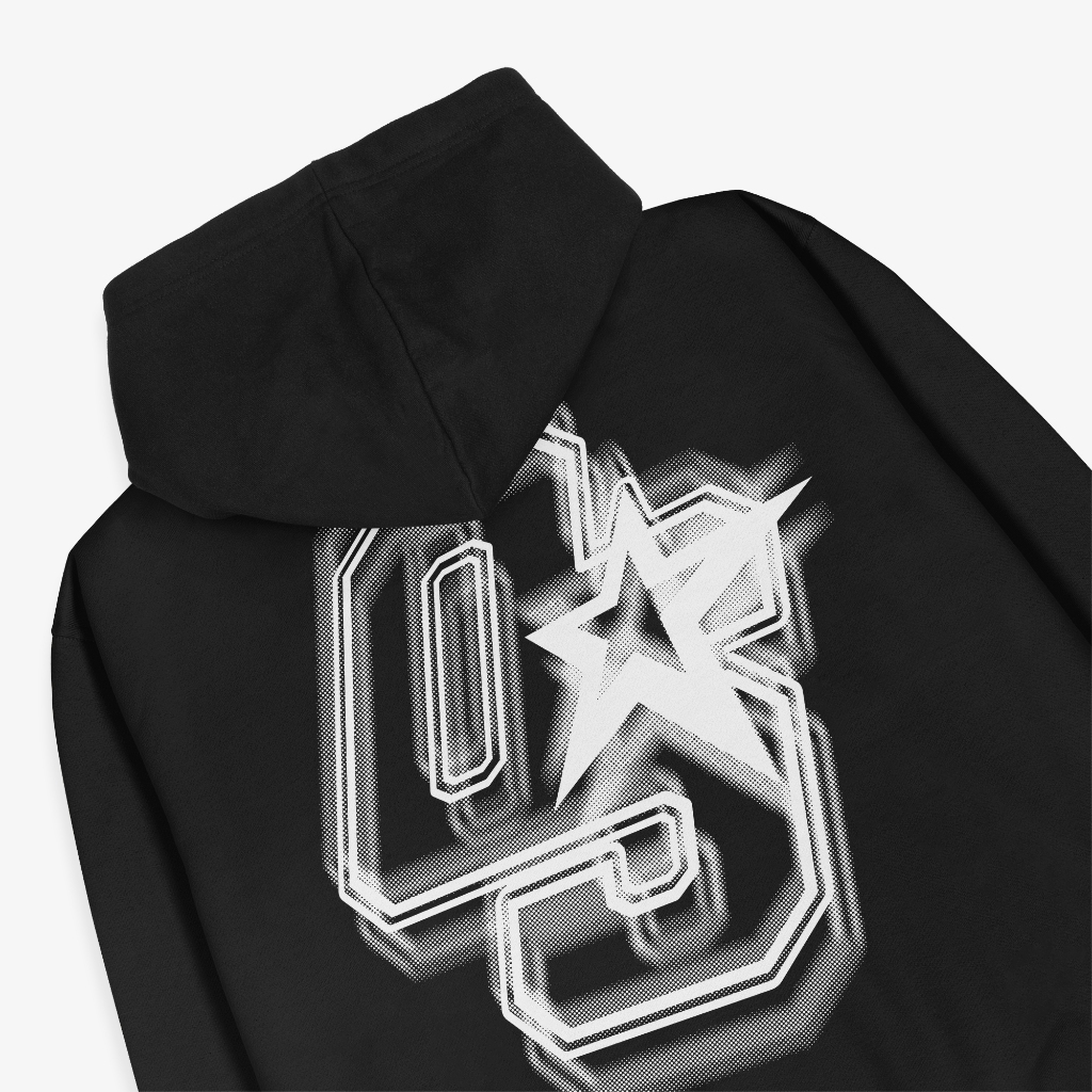OOTDSUPPLY - Pullover Hoodie OS Sign Black & Benhur | Pria & Wanita HD071
