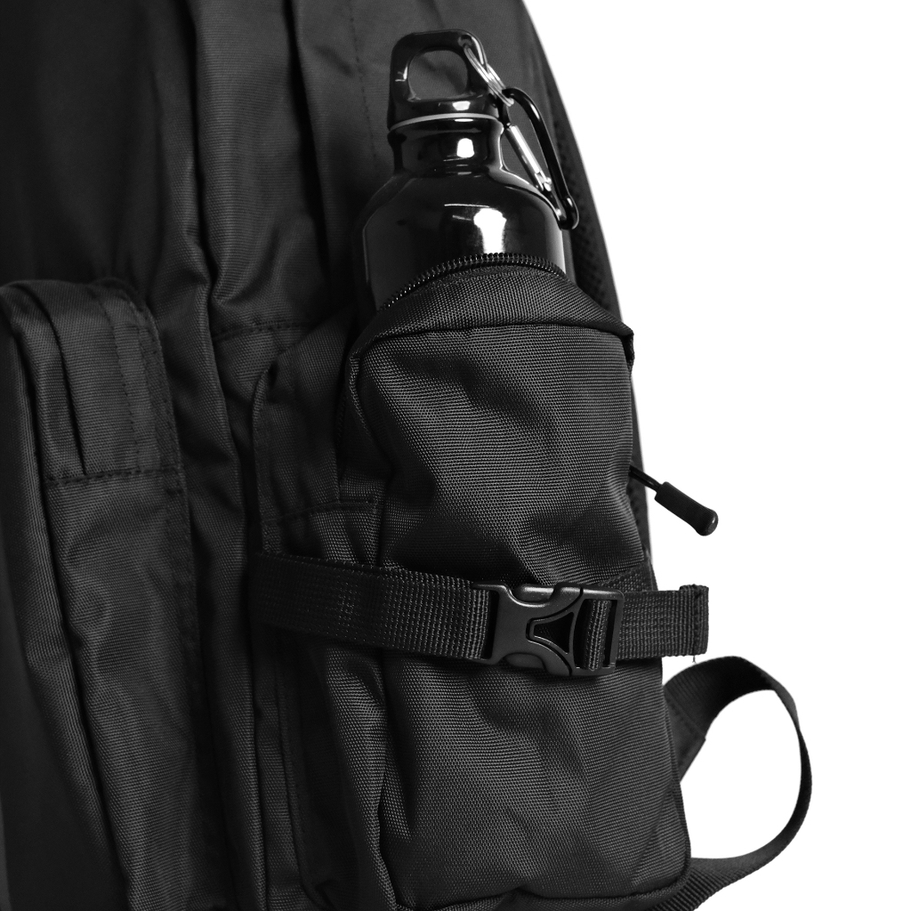 OOTDSUPPLY Backpack Tas Ransel OS Sign Black l Ransel Laptop Cordura Unisex | Tas Punggung Sporty | BPK-OS-BLK