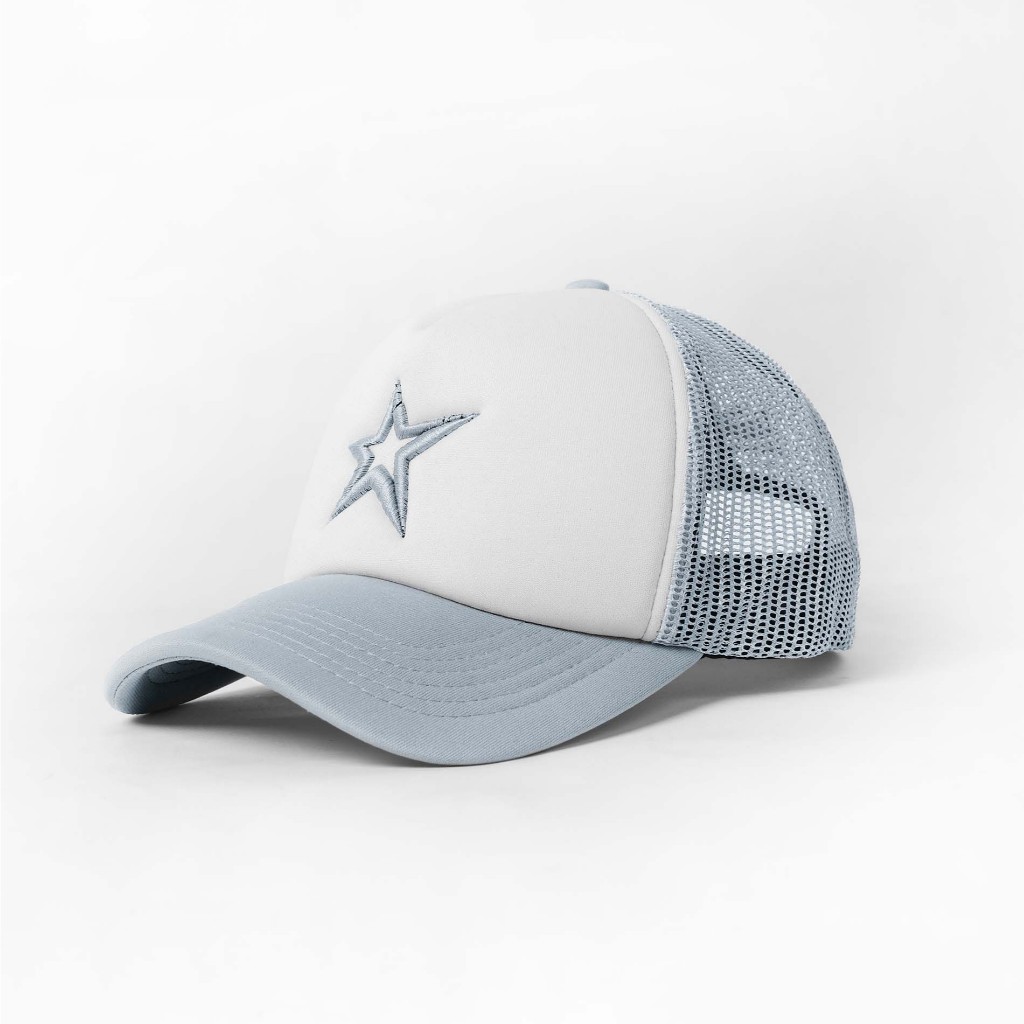 OOTDSUPPLY Polo Caps Trucker Bordir Inspired Light Grey I Topi Hat Twill Bordir Pria & Wanita | CAP34