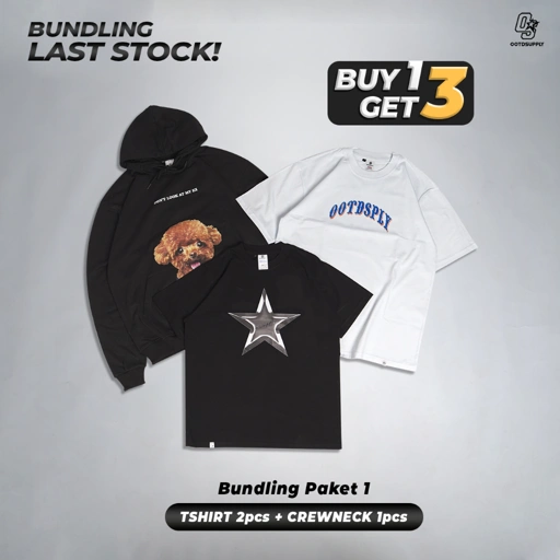 Image of OOTDSUPPLY Bundling Last Stock Pack | Buy 1 Get 3 More | Limited Item Unisex | Free Sticker