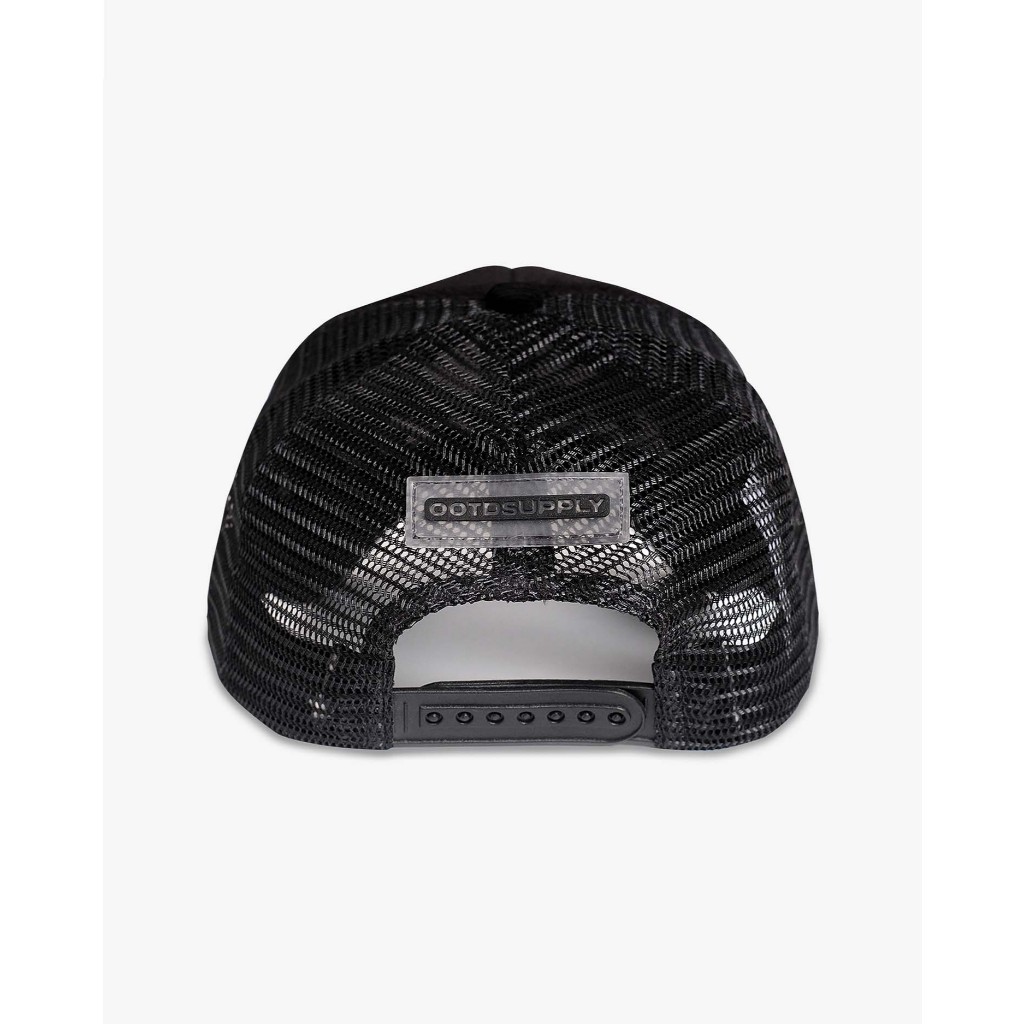 OOTDSUPPLY Polo Caps Trucker Corduroy Bordir Growth White Black I Topi Hat Pria & Wanita | CAP35
