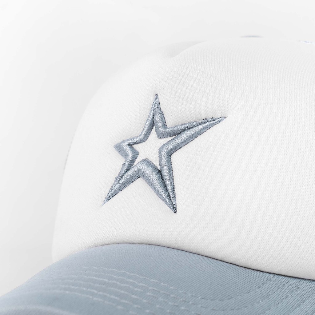OOTDSUPPLY Polo Caps Trucker Bordir Inspired Light Grey I Topi Hat Twill Bordir Pria & Wanita | CAP34