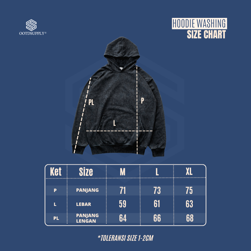 OOTDSUPPLY - Pullover Hoodie Astrovibe Black | Pria & Wanita HD079