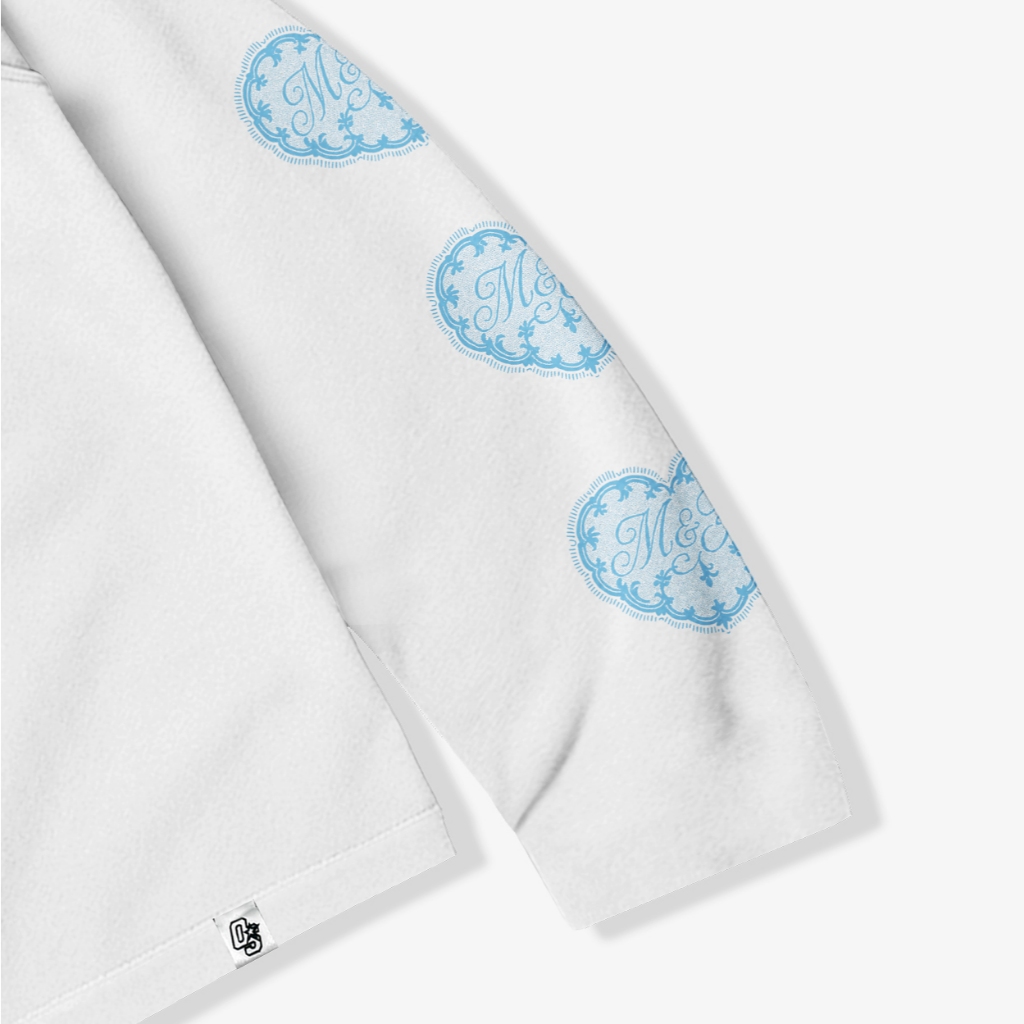OOTDSUPPLY Longsleeve Boxy 20s Steady Love White l Oversize T-Shirt Lengan Panjang l Kaos Panjang I Atasan Unisex | LS-BX-007
