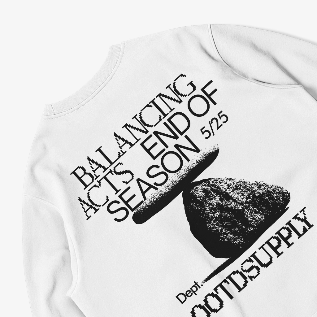 OOTDSUPPLY Longsleeve Boxy 20s Stone White l Oversize T-Shirt Lengan Panjang l Kaos Panjang I Atasan Unisex | LS-BX-005