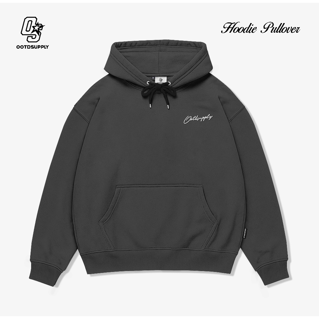 OOTDSUPPLY - Pullover Hoodie Paradise Embroidery | Racing Series | Pria & Wanita OS-HD-PRE