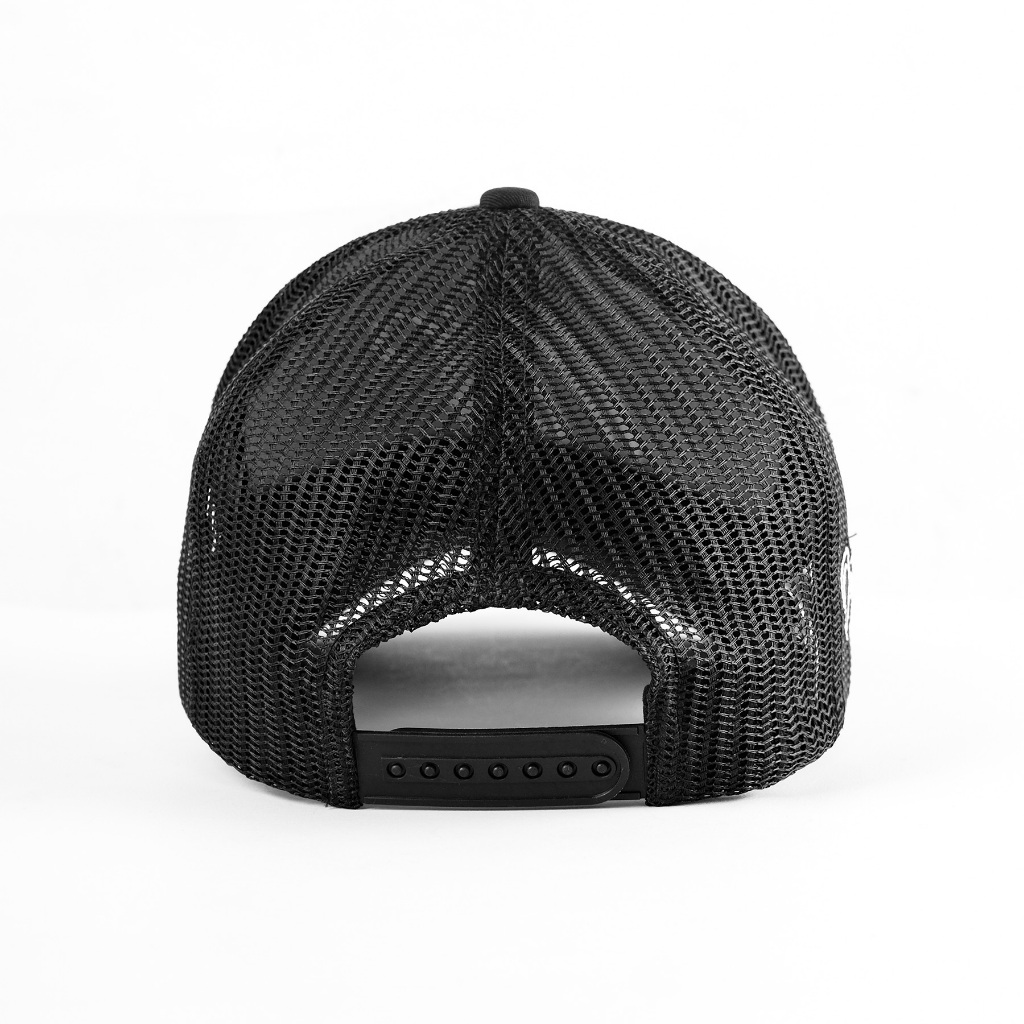 OOTDSUPPLY Polo Caps Trucker Bordir Grace & Sweet Embroidery Black | Luxury Series | Topi Hat Twill Bordir Pria & Wanita | CAP44-TRC
