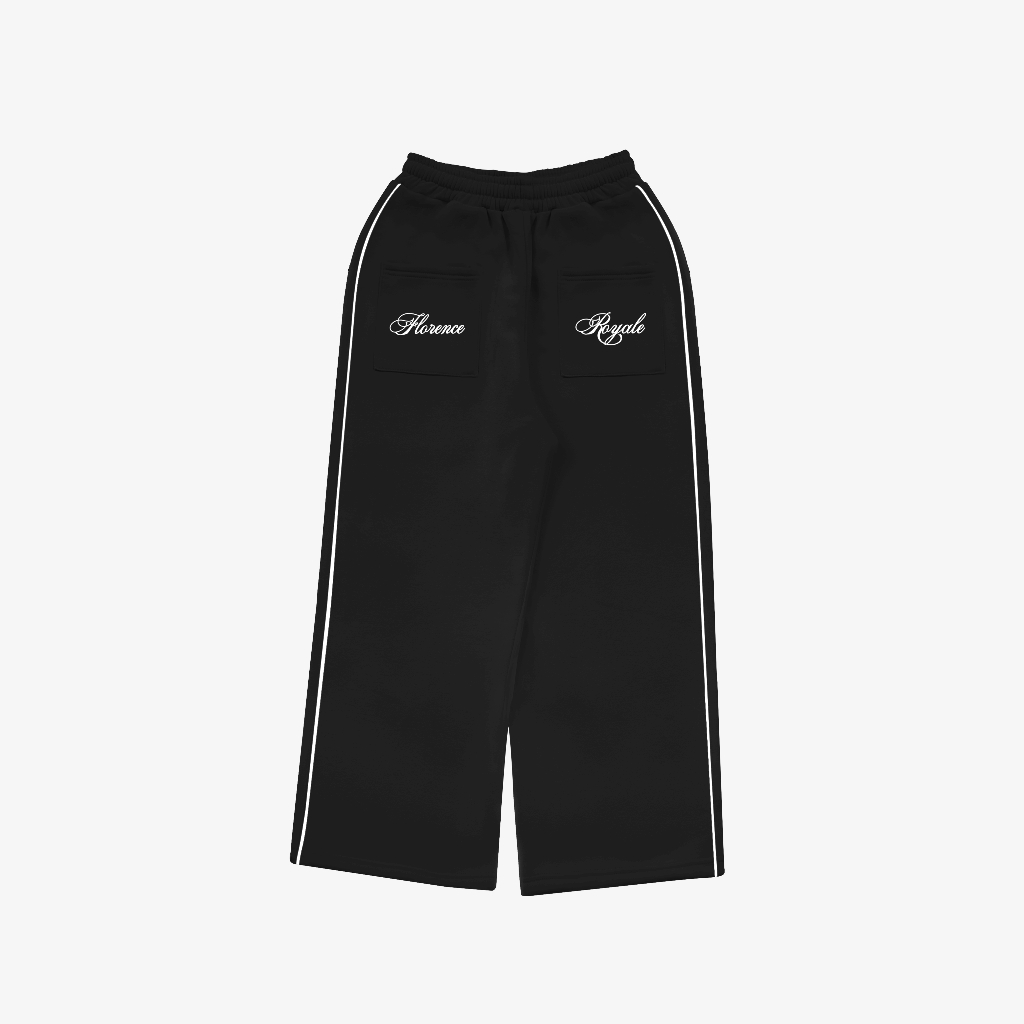 OOTDSUPPLY Baggy Pants Line Florence Maroon & Black | Celana Panjang Unisex | Celana Sporty | OS-BP002-MRN