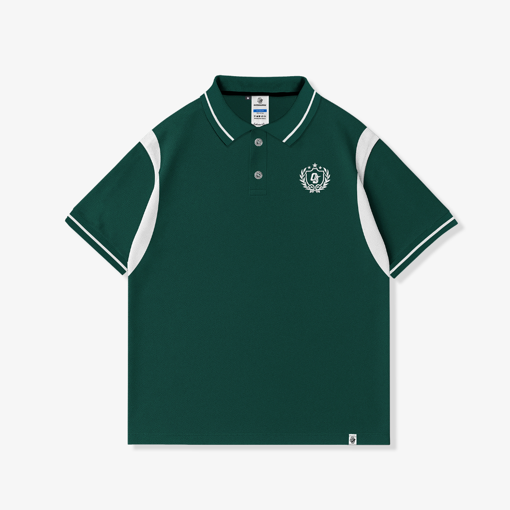 OOTDSUPPLY Polo Shirt Pique Edge Leticia Embroidery l Polo Pique | Kemeja Unisex Kerah Polo Lacost I OS-PSPQ-RGB-EDGE-LCE