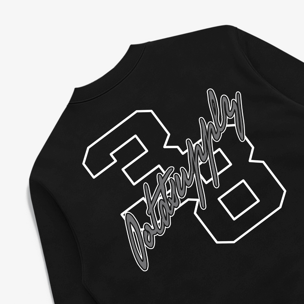 OOTDSUPPLY Longsleeve Boxy 20s Street 38 Black l Oversize T-Shirt Lengan Panjang l Kaos Panjang I Atasan Unisex | OS-LS-BX-V2006
