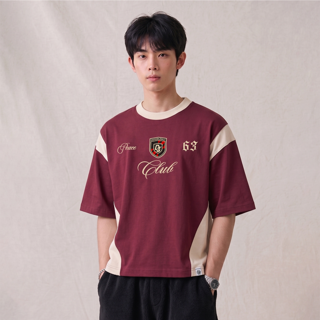 OOTDSUPPLY Oversize Boxy Slava Peace Club l Tshirt Kaos Boxyfit | OS-OVZ-BX-SLA-001