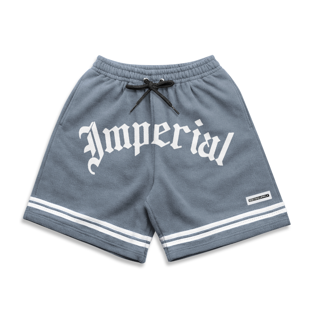 OOTDSUPPLY Celana Pendek Imperial Black & Light Grey l Celana Pendek | Celana Sport Baby Terry | OS-SP-BT-003