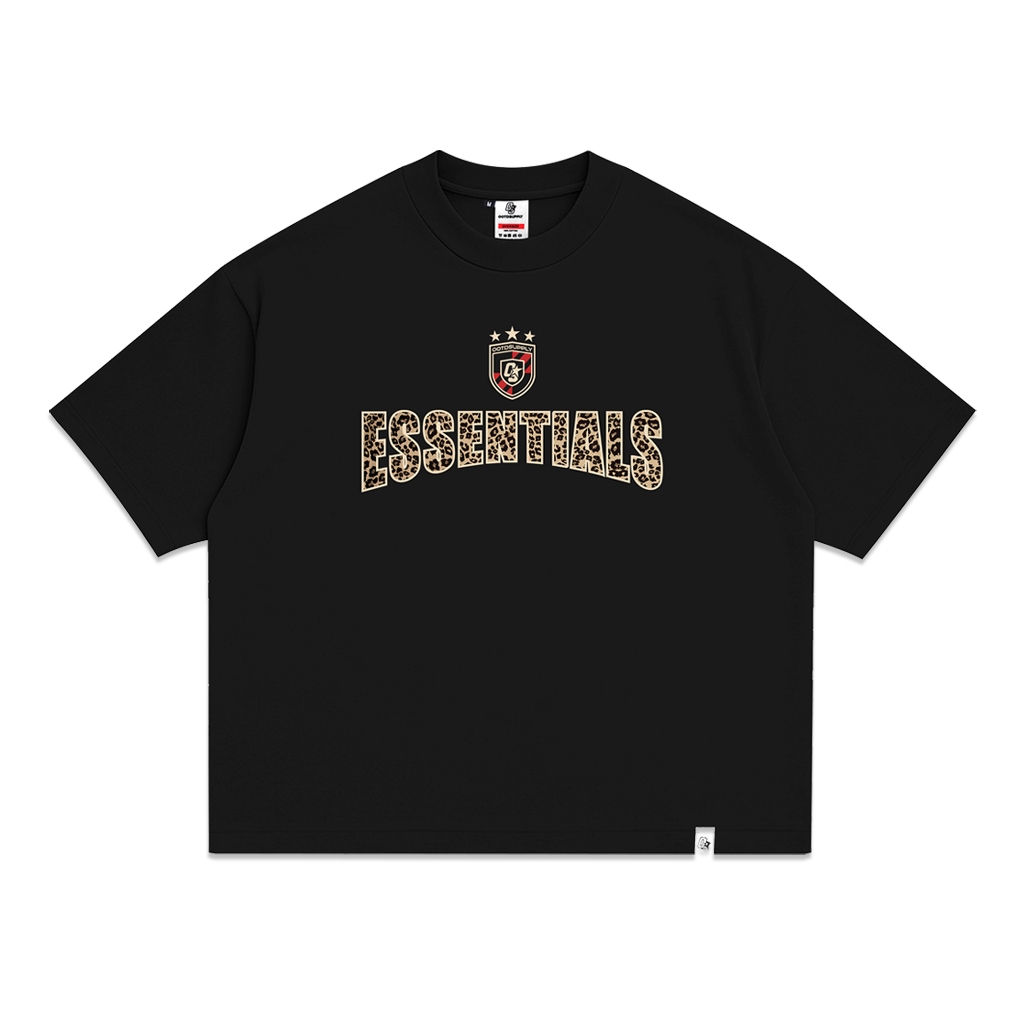 OOTDSUPPLY Boxy Fit Oversize Leopard 23 Black | 20s Boxy Series | Tshirt Boxyfit l Kaos Boxy OS-OVZ-BX-057