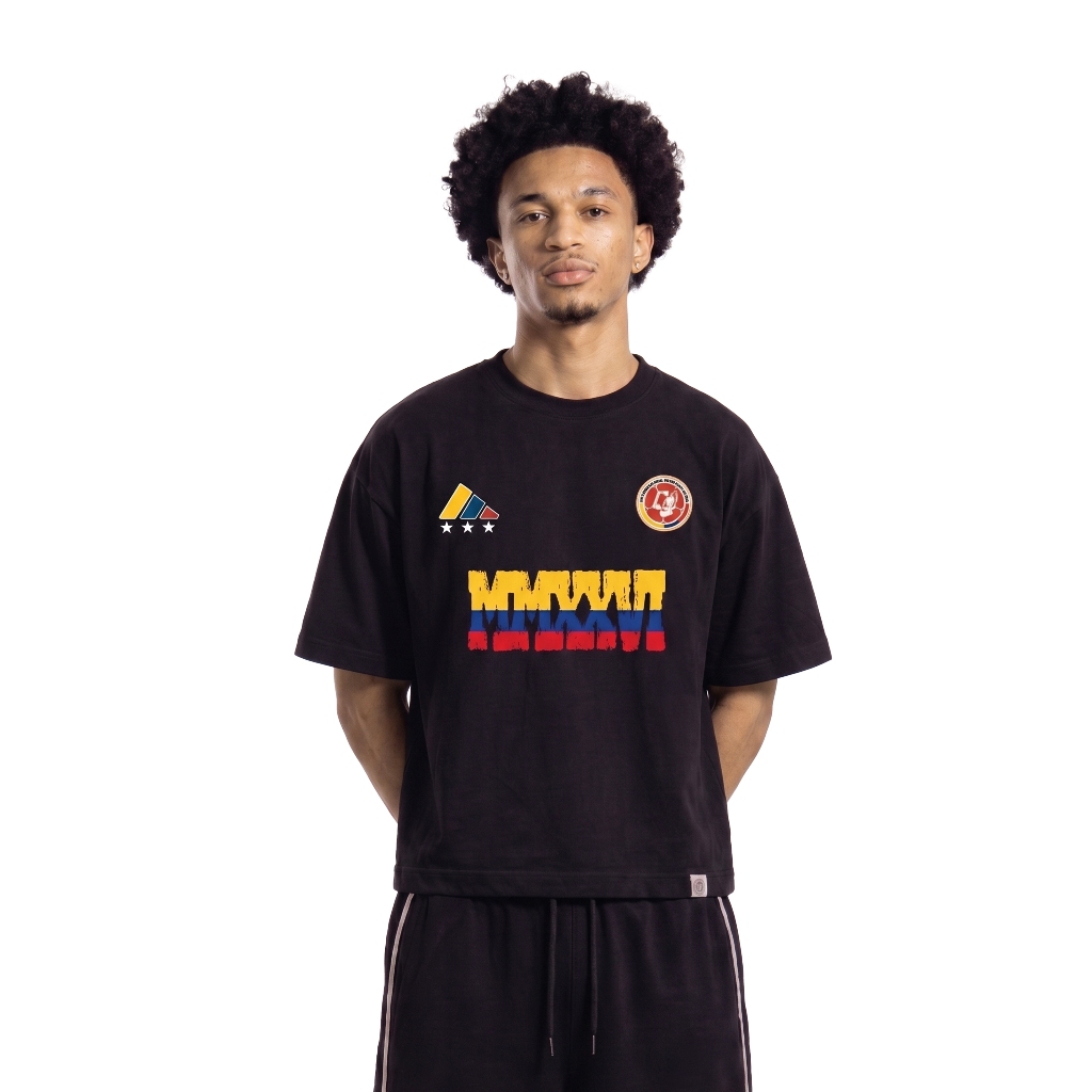 OOTDSUPPLY Boxy Fit Oversize Colombia Black | 20s Boxy World Cup Series | Tshirt Boxyfit l Kaos Boxy OS-OVZ-BX-068