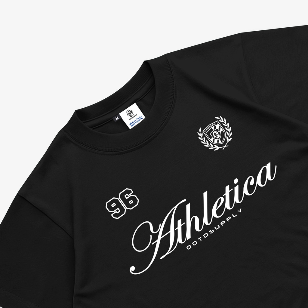 OOTDSUPPLY Croptee Fit Athletica | Croptee Slimfit | Atasan Wanita | Kaos Crop CSF018
