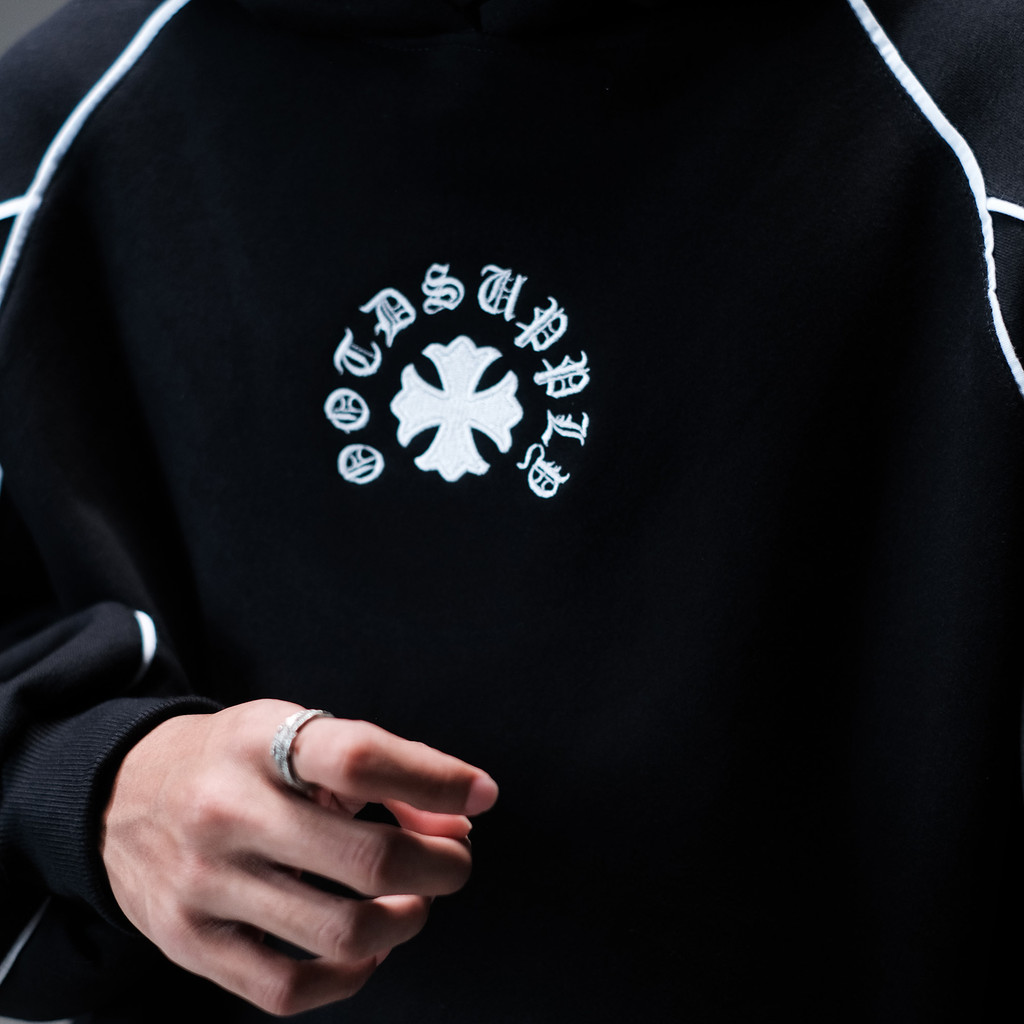 OOTDSUPPLY Hoodie Boxyfit List Mystic Relic Embroidery | Hoodie Boxy fit | HDBXE