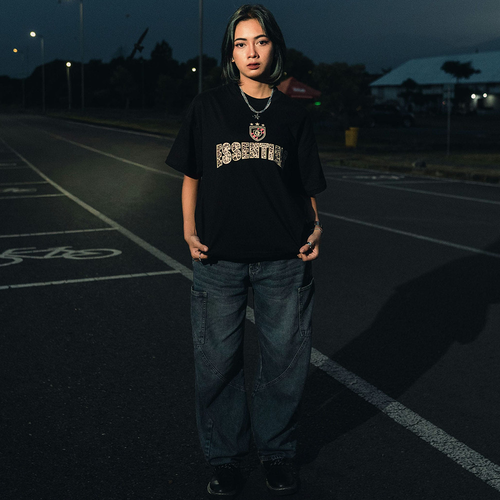OOTDSUPPLY Boxy Fit Oversize Leopard 23 Black | 20s Boxy Series | Tshirt Boxyfit l Kaos Boxy OS-OVZ-BX-057