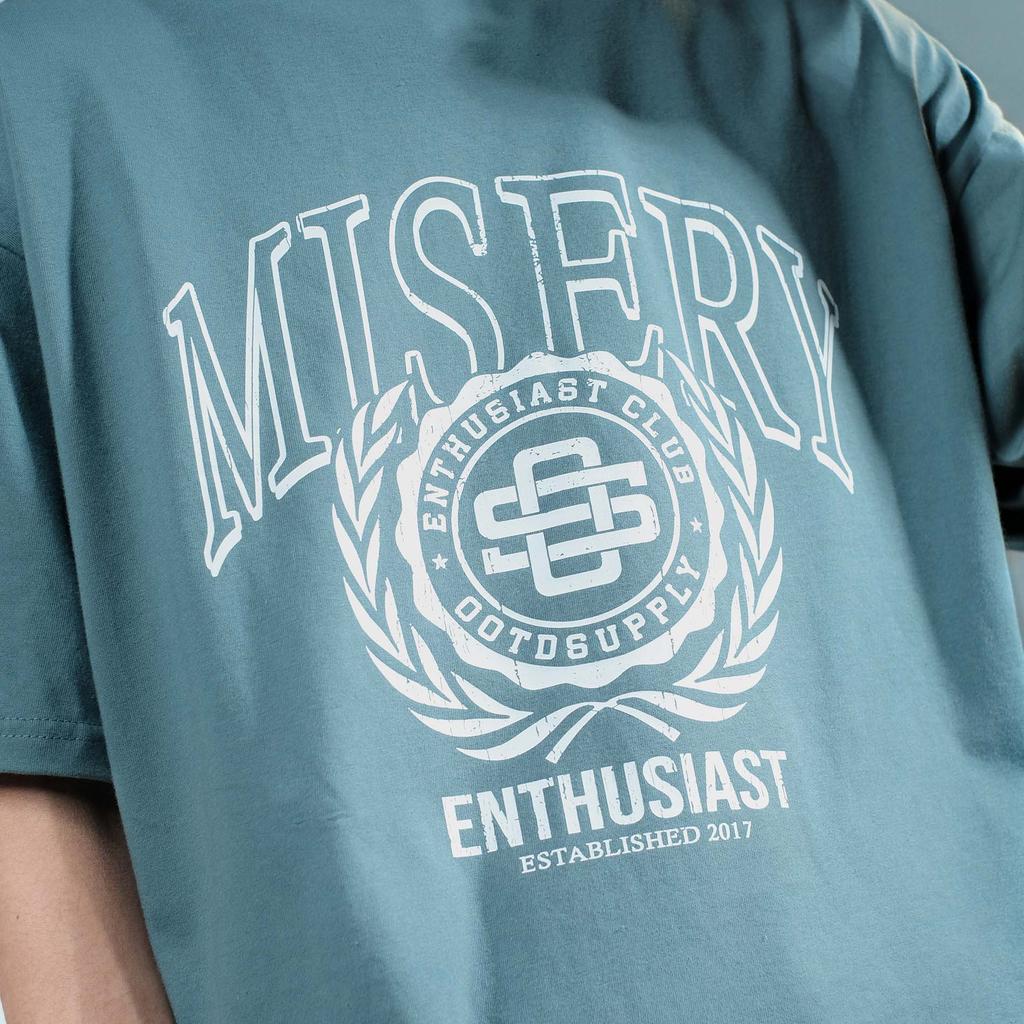 OOTDSUPPLY Boxy Fit Oversize Misery Blue Marinir | 20s Boxy Series | Tshirt Boxyfit l Kaos Boxy OS-OVZ-BX-048