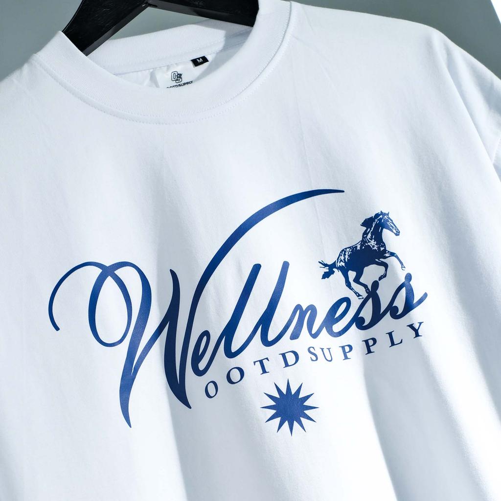 OOTDSUPPLY Boxy Fit Oversize Wellness White | 20s Boxy Series | Tshirt Boxyfit l Kaos Boxy OS-OVZ-BX-047