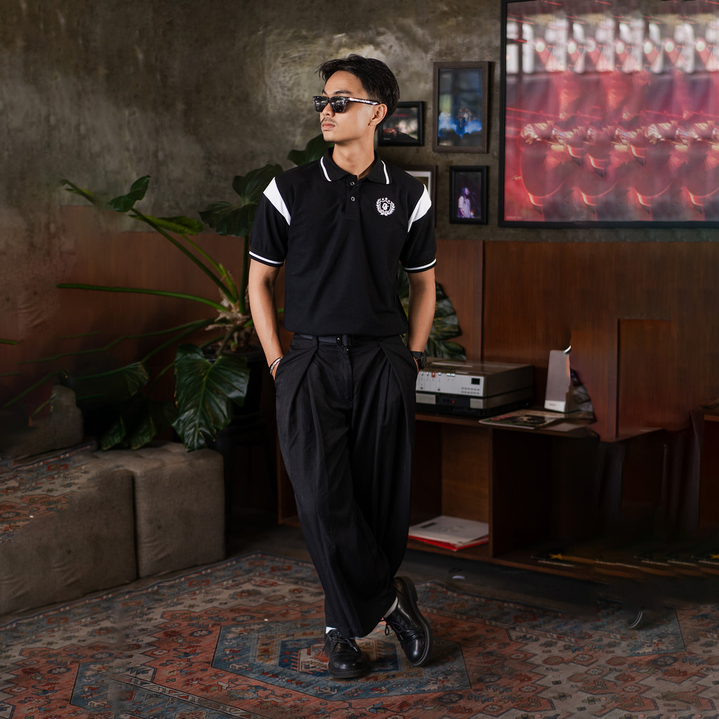 OOTDSUPPLY Polo Shirt Pique Edge Leticia Embroidery l Polo Pique | Kemeja Unisex Kerah Polo Lacost I OS-PSPQ-RGB-EDGE-LCE