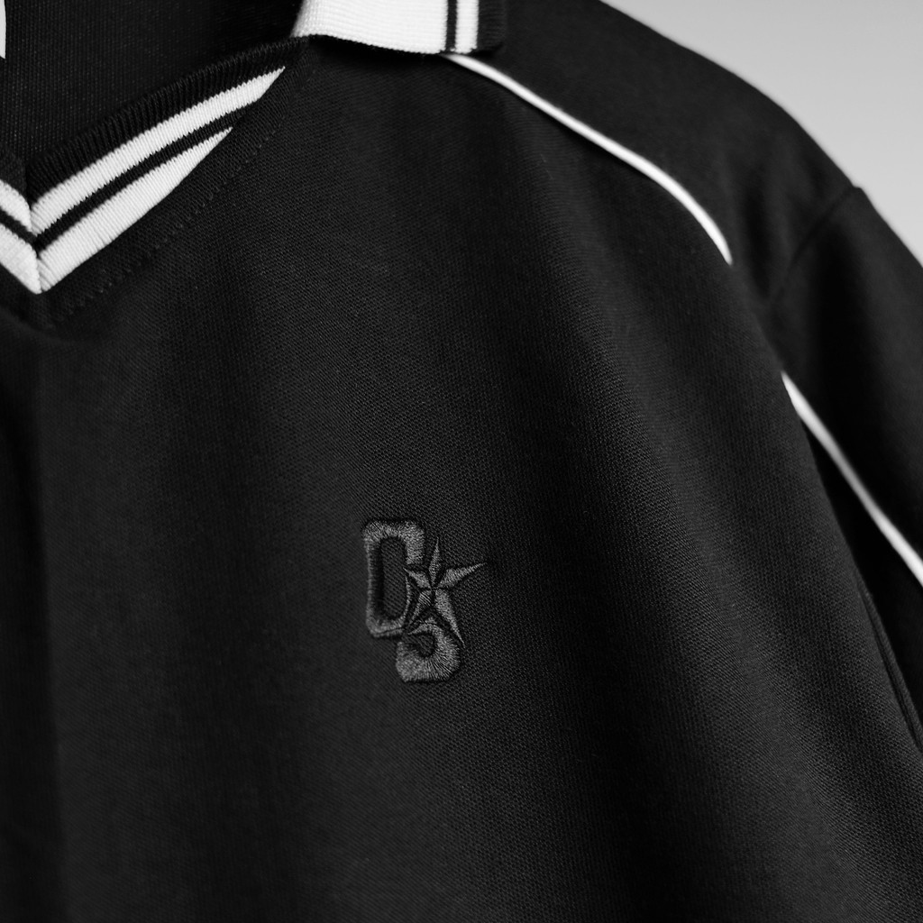 OOTDSUPPLY Polo Shirt Pique Dove OS Sign Embroidery l Polo Pique | Kemeja Unisex Kerah V-Neck I OS-PS-PDV-OSE
