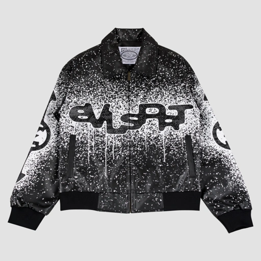 EVILSPIRIT LEATHER JACKET - PHONIX BLACK UNISEX
