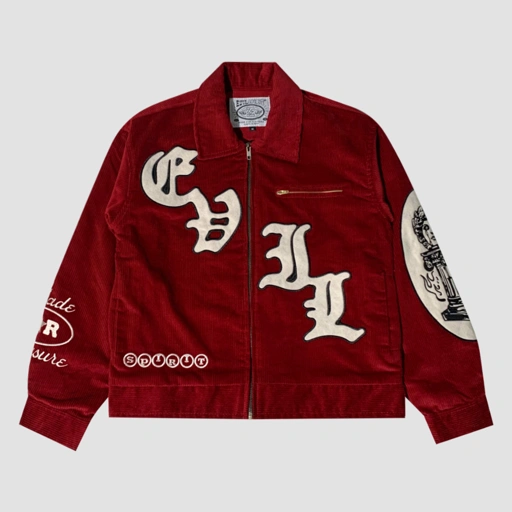 Image of EVILSPIRIT WORK JACKET - LIORA RED UNISEX
