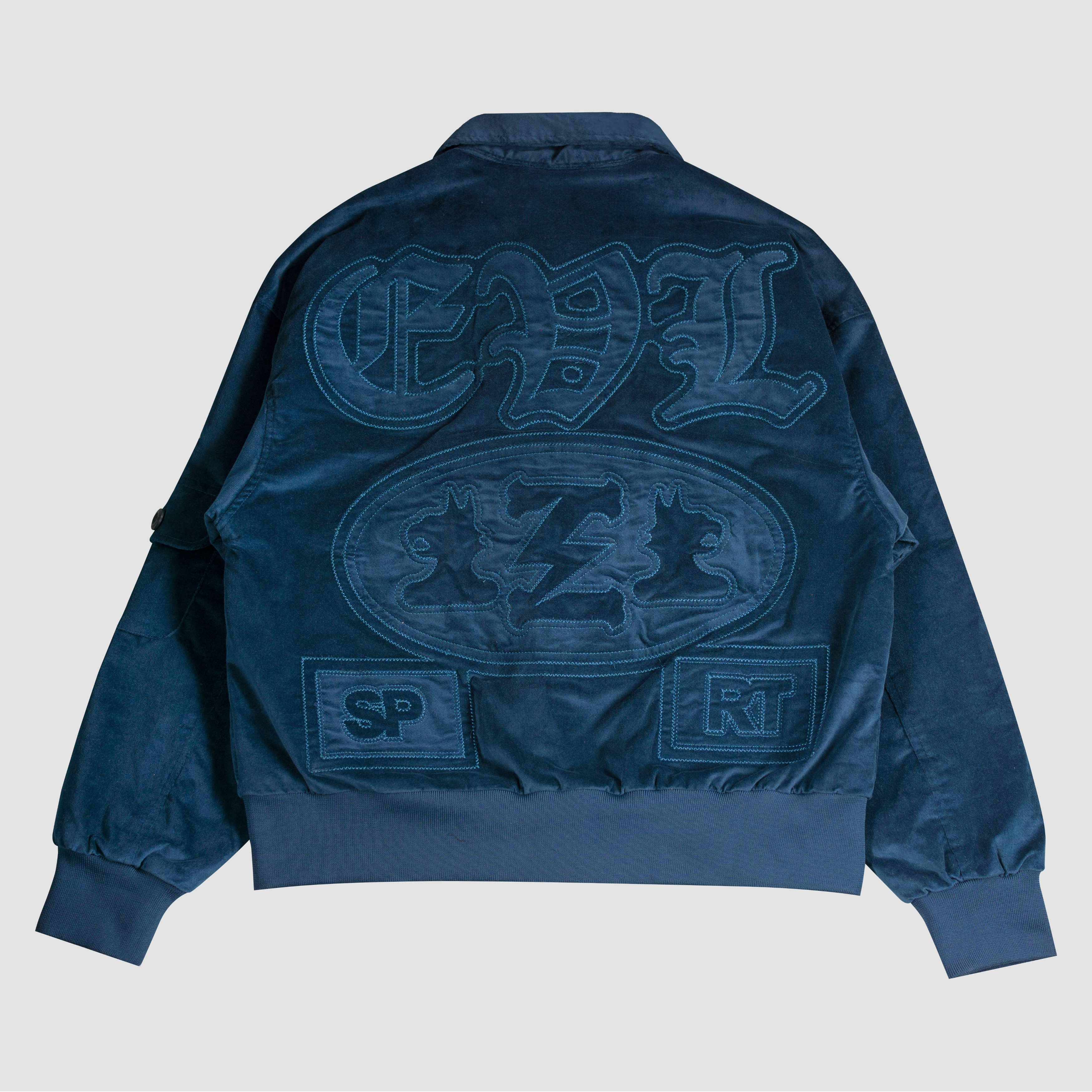 EVILSPIRIT JACKET SUEDE- MORVENT TURKIS UNISEX