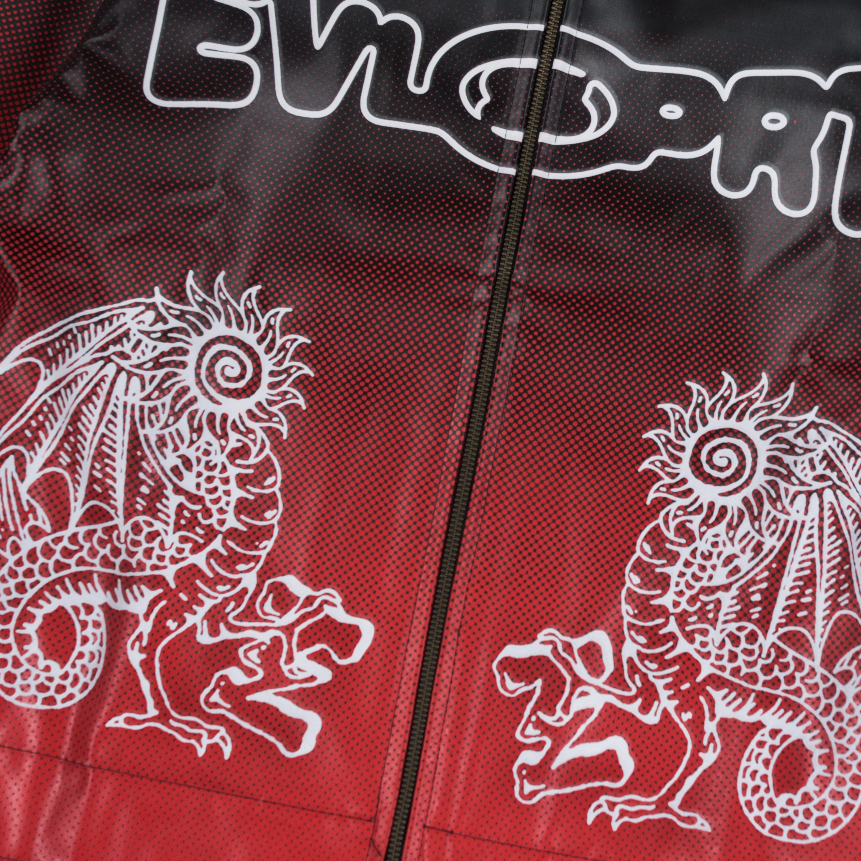 EVILSPIRIT LEATHER JACKET - RYUJIN BLACK/RED UNISEX