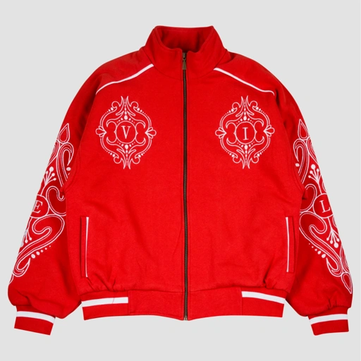 Image of EVILSPIRIT TRACKTOP JACKET - LIOREN RED UNISEX