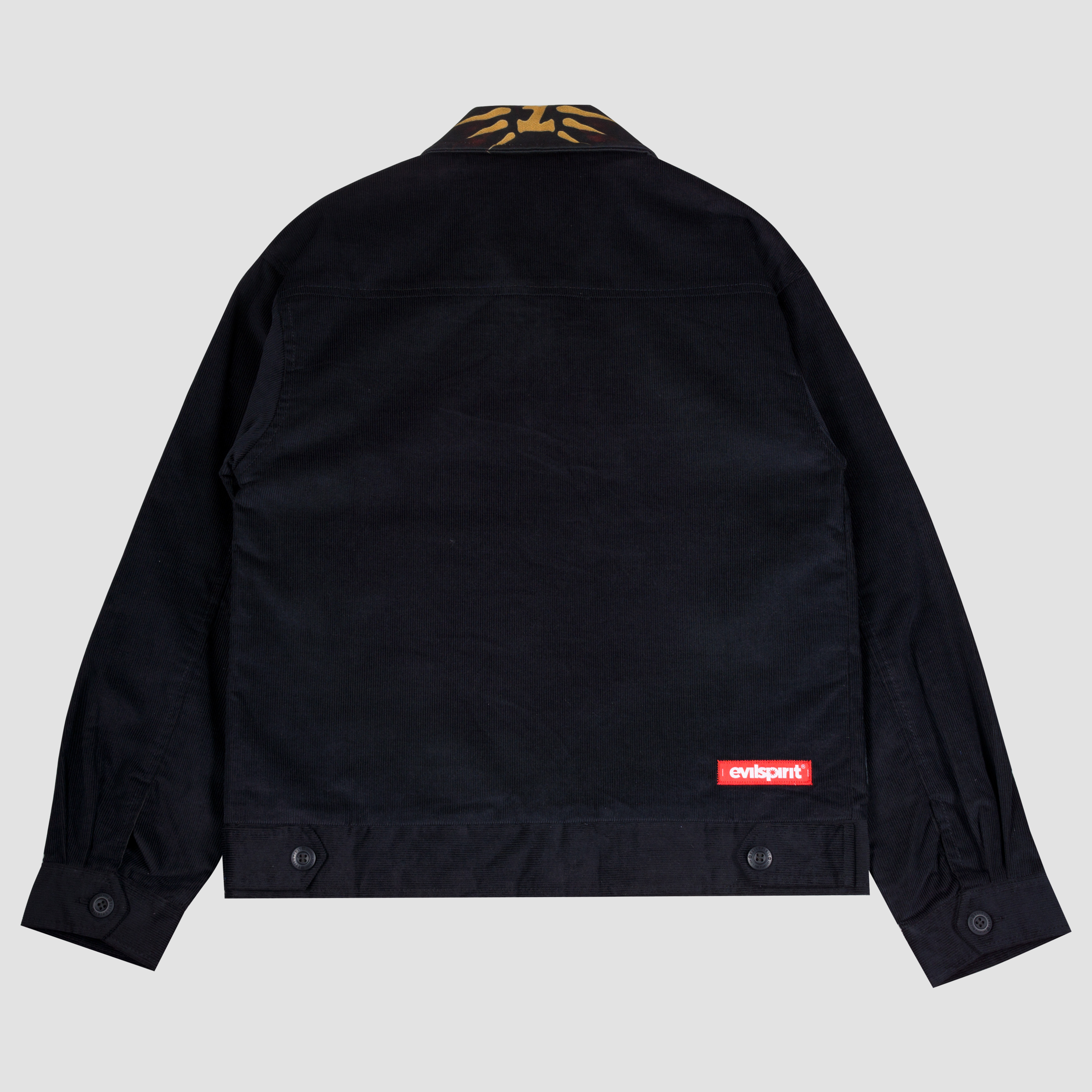 EVILSPIRIT JACKET CORDUROY - QUINZA BLACK UNISEX