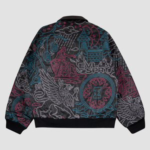 EVILSPIRIT LEATHER JACKET - FUTELA BLACK UNISEX