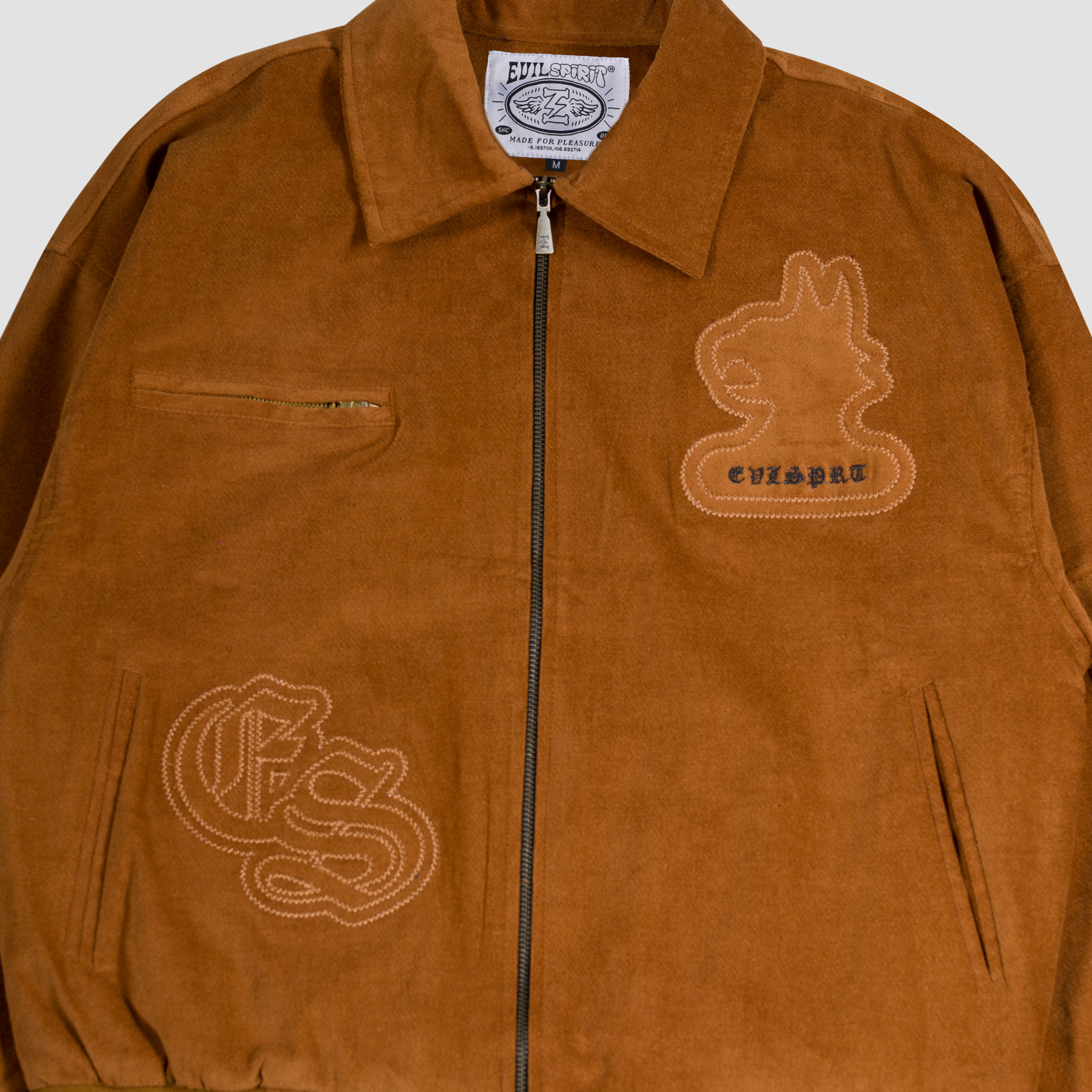 EVILSPIRIT JACKET SUEDE- MORVENT MUSTARD UNISEX