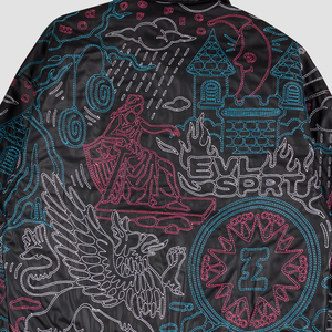 EVILSPIRIT LEATHER JACKET - FUTELA BLACK UNISEX