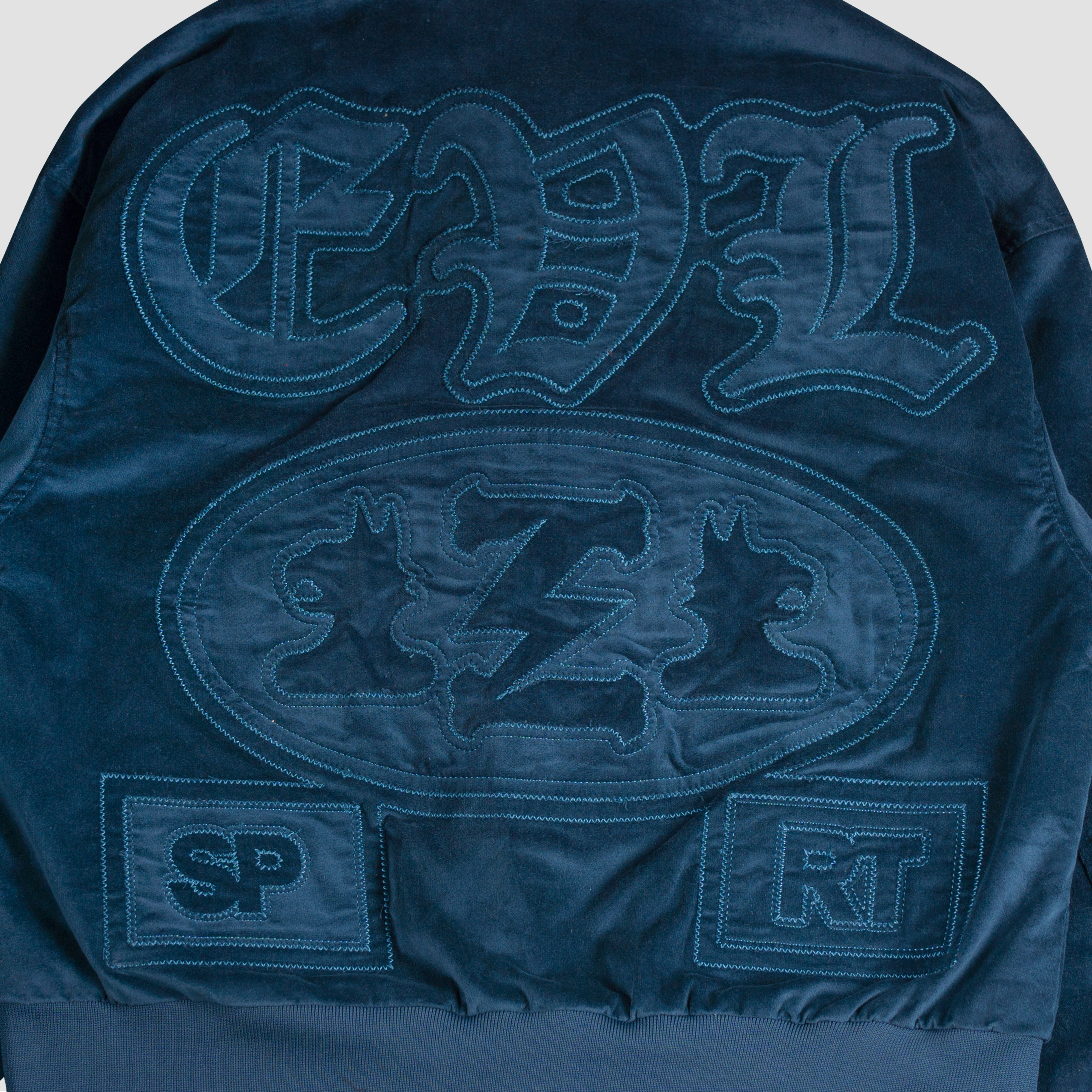 EVILSPIRIT JACKET SUEDE- MORVENT TURKIS UNISEX