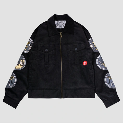 Image of EVILSPIRIT JACKET CORDUROY - VIGIO BLACK UNISEX