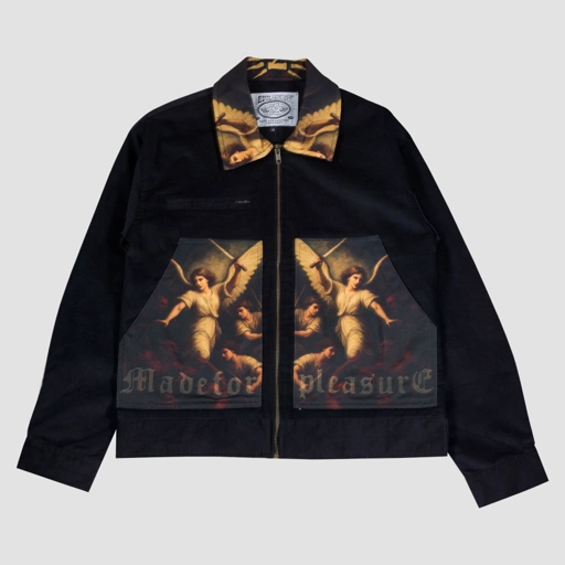 EVILSPIRIT JACKET CORDUROY - QUINZA BLACK UNISEX