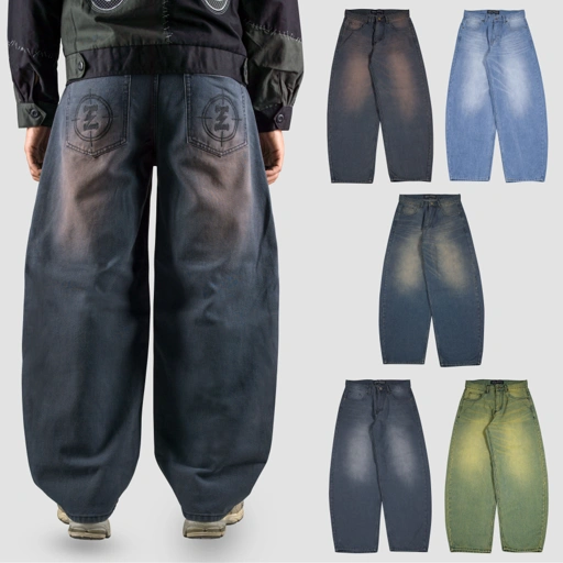 Image of EVILSPIRIT DENIM PANTS - DUSTY WASHED 5 COLOR UNISEX