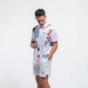 Welds Court Mosaic - Jersey Padel Pria Dryfit | Baju Olahraga Premium