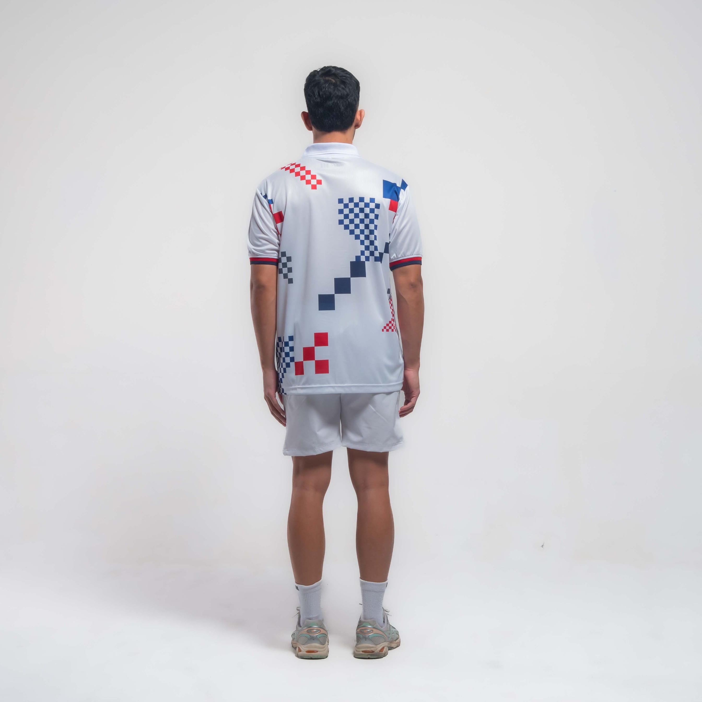 Welds Court Mosaic - Jersey Padel Pria Dryfit | Baju Olahraga Premium