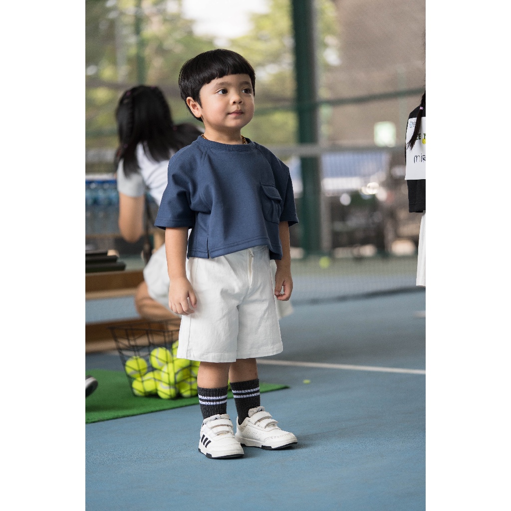 Coolbreeze CROP Boxy Tee Anti Kusut-Kaos Oversize Anak Laki-Laki / Unisex Bahan Premium Tebal Lembut Adem |