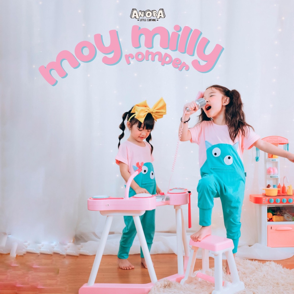 Moy Milly Jumpsuit - Baju Kostum Romper Anak Full Katun