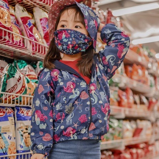 Anoba jaket anak print - windbreaker anak