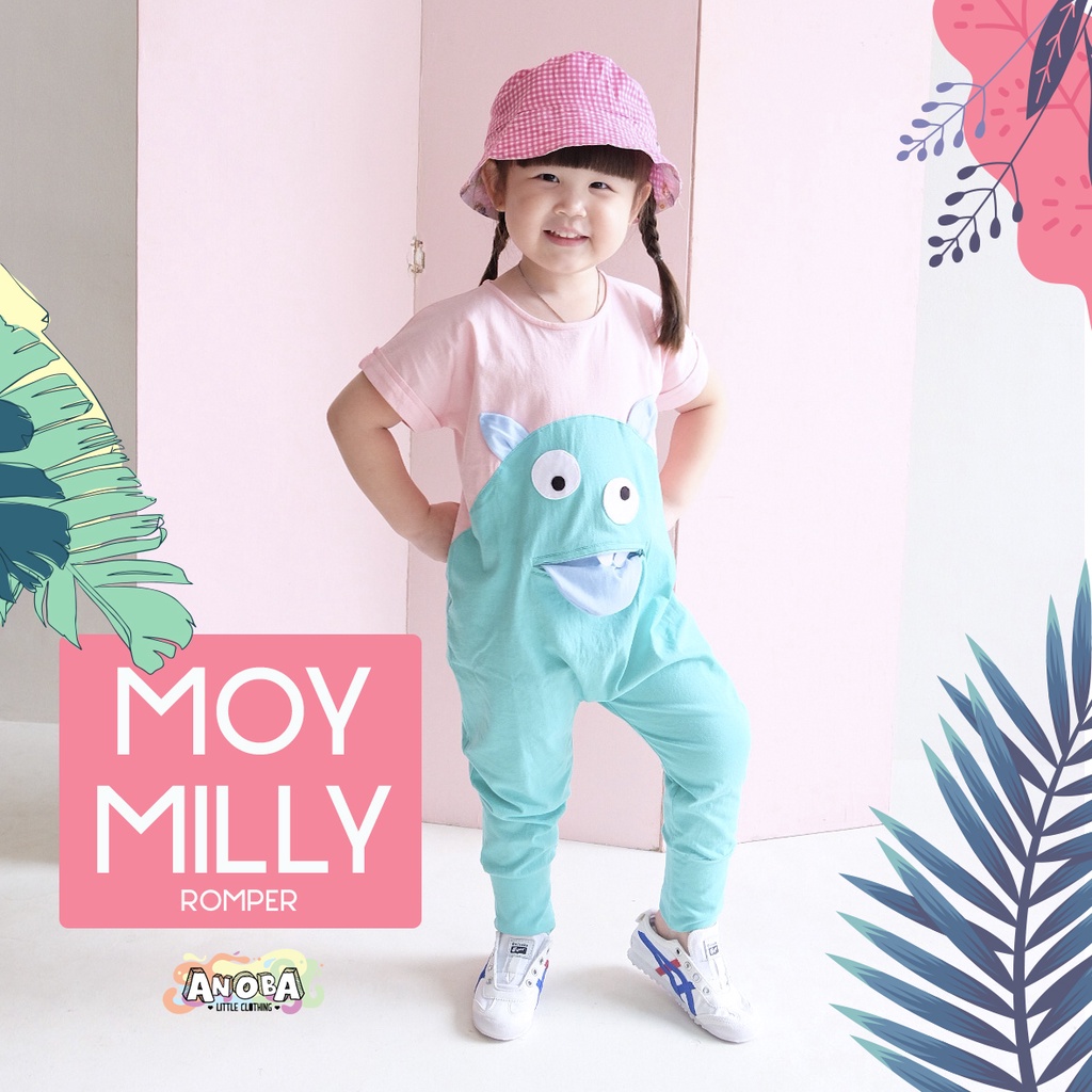 Moy Milly Jumpsuit - Baju Kostum Romper Anak Full Katun