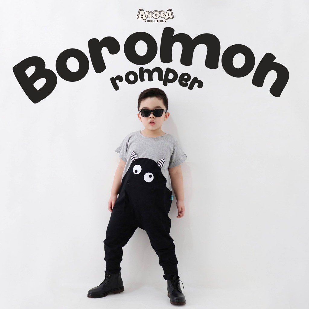 Anoba Boromon Romper - Jumpsuit Anak - Baju Main Anak - Full Cotton
