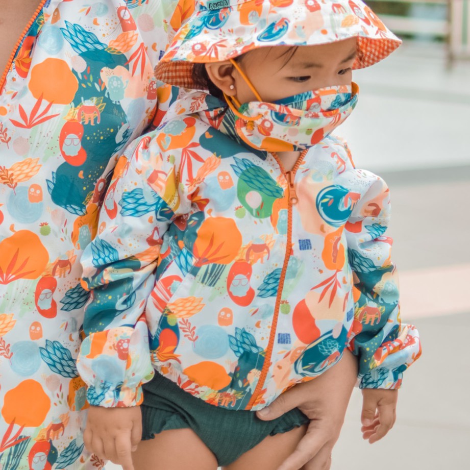 Anoba jaket anak print - windbreaker anak