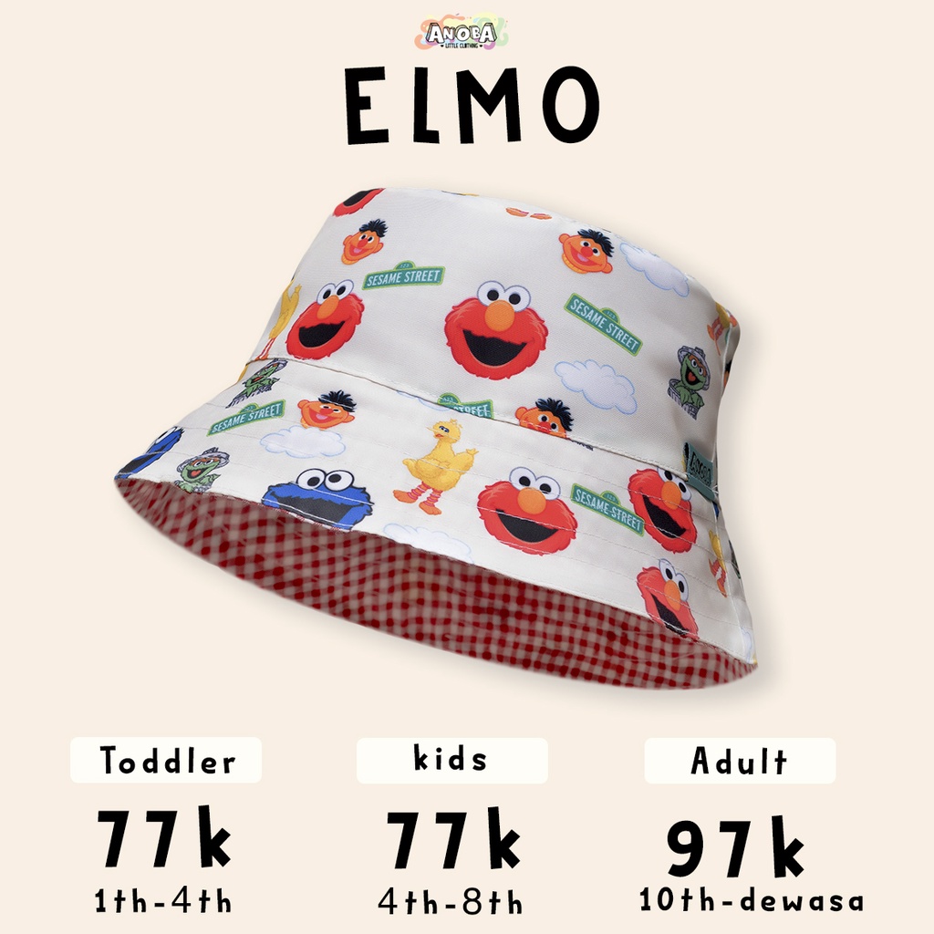 ROMPER PRINT ELMO - Baju Anak Laki-Laki dan Perempuan. Jumpsuit Anak. Jumper Anak. Baju Anak.