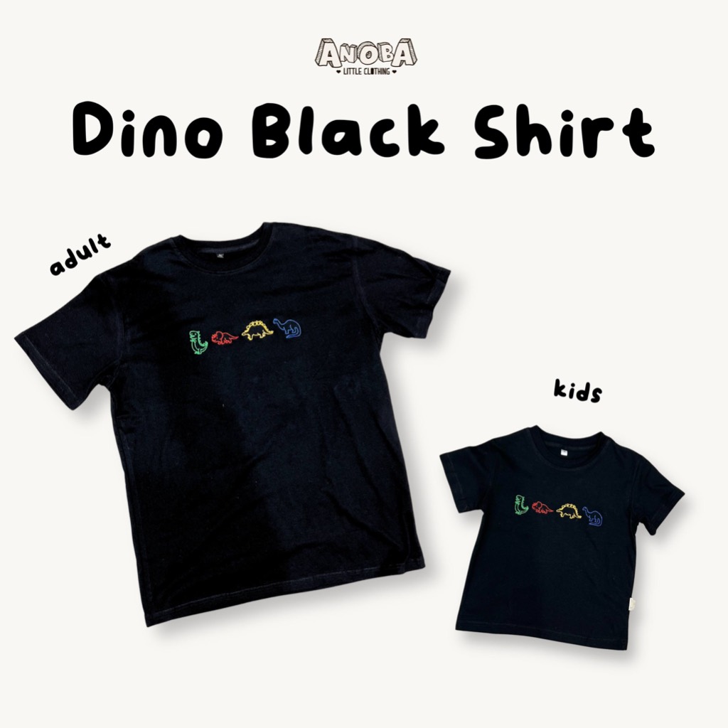 ANOBA KAOS DINO - Kaos Dino Anak & Dewasa - Kaos Couple - Kaos Kembaran
