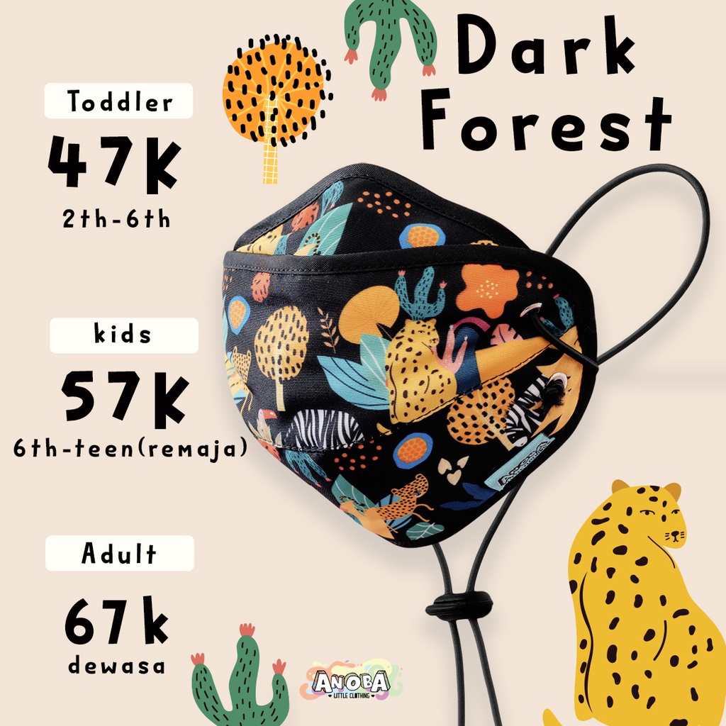 ROMPER PRINT DARK FOREST - Baju Anak Laki-Laki dan Perempuan. Jumpsuit Anak. Jumper Anak. Baju Anak.