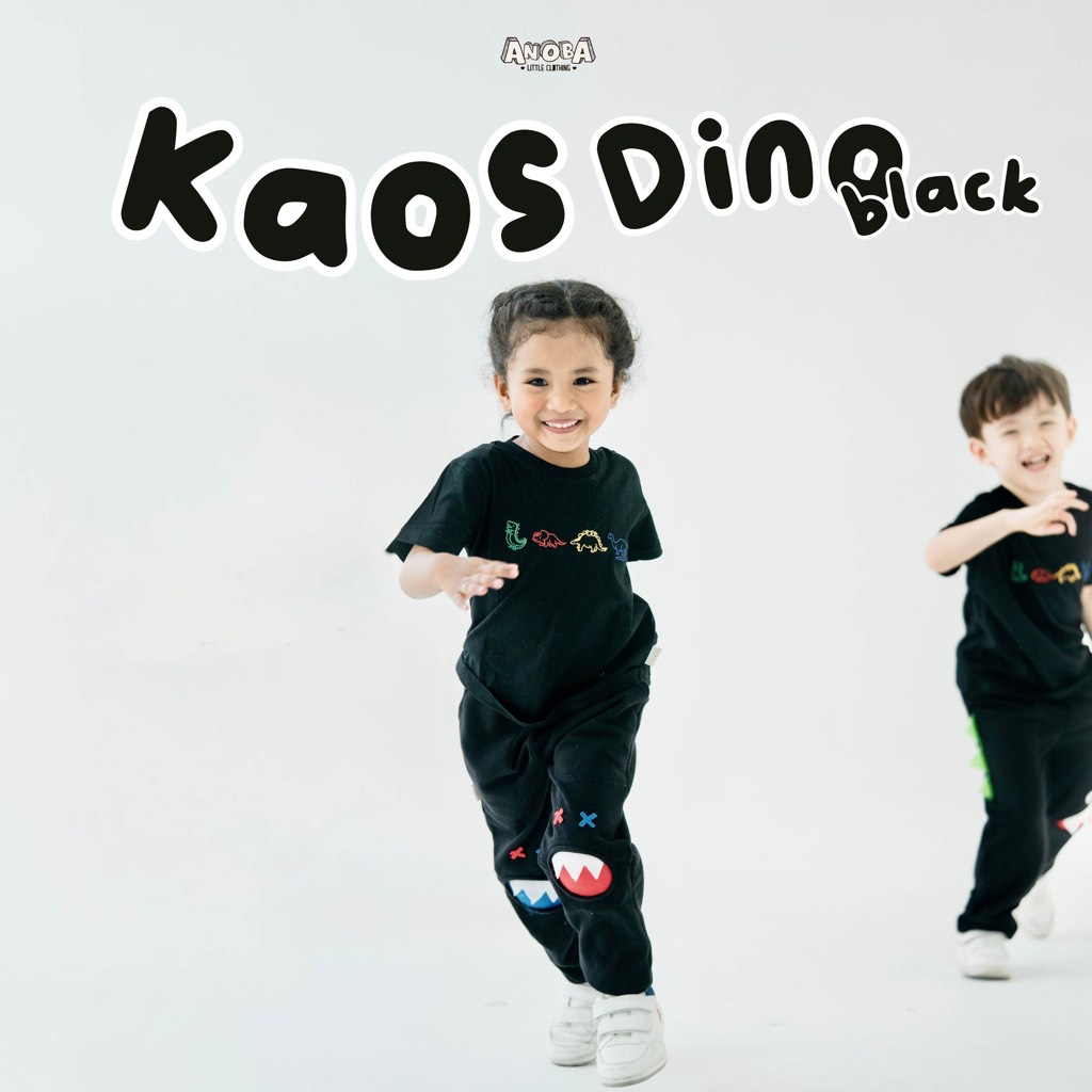 ANOBA KAOS DINO - Kaos Dino Anak & Dewasa - Kaos Couple - Kaos Kembaran